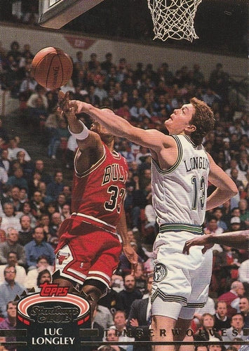 #103 Luc Longley - Minnesota Timberwolves - 1992-93 Stadium Club Basketball