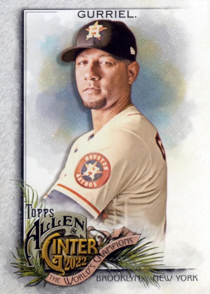 #103 Yuli Gurriel - Houston Astros - 2022 Topps Allen & Ginter Baseball