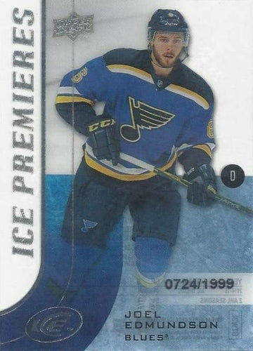 #103 - Joel Edmundson - St. Louis Blues - 2015-16 Upper Deck Ice Hockey