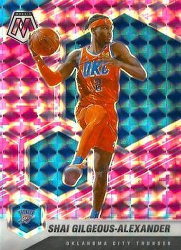 #103 Shai Gilgeous-Alexander - Oklahoma City Thunder - 2020-21 Panini Mosaic - Mosaic Camo Pink Basketball