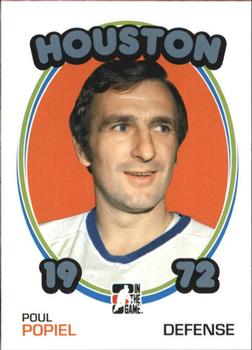 #103 Poul Popiel - Houston Aeros - 2009-10 In The Game 1972 The Year In Hockey