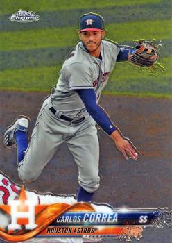 #103 Carlos Correa - Houston Astros - 2018 Topps Chrome Baseball