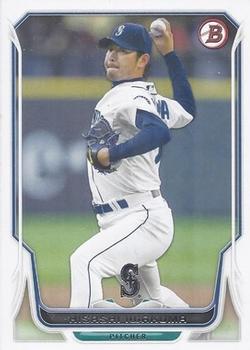#103 Hisashi Iwakuma - Seattle Mariners - 2014 Bowman Baseball