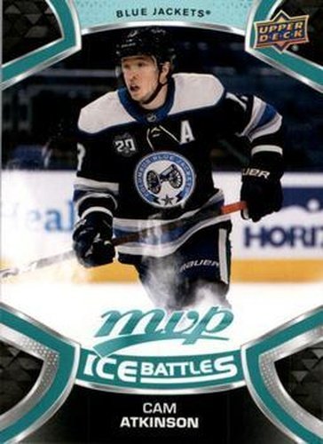 #103 Cam Atkinson - Columbus Blue Jackets - 2021-22 Upper Deck MVP - Ice Battles Hockey
