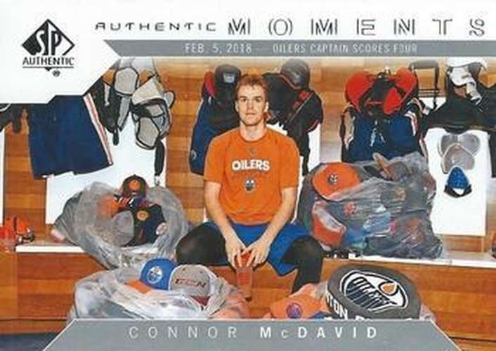 #103 Connor McDavid - Edmonton Oilers - 2018-19 SP Authentic Hockey