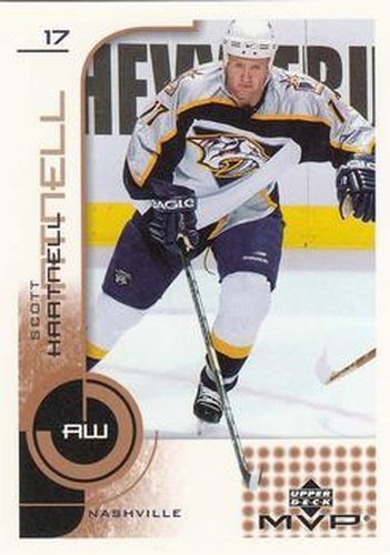 #103 Scott Hartnell - Nashville Predators - 2002-03 Upper Deck MVP Hockey