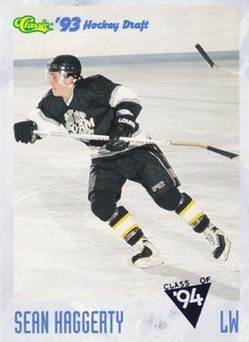 #103 Sean Haggerty - Boston Junior Bruins - 1993 Classic '93 Hockey Draft Hockey