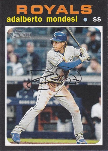 #103 Adalberto Mondesi - Kansas City Royals - 2020 Topps Heritage Baseball