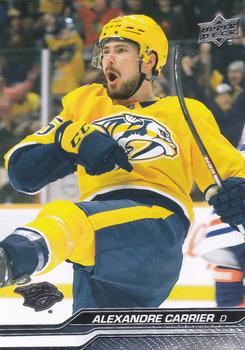 #103 Alexandre Carrier - Nashville Predators - 2023-24 Upper Deck Hockey