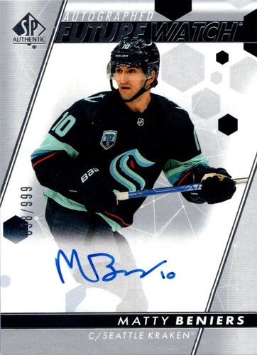 #103 Matty Beniers - Seattle Kraken - 2022-23 SP Authentic Hockey