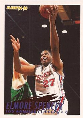 #103 Elmore Spencer - Los Angelesippers - 1994-95 Fleer Basketball