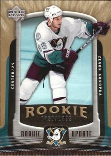 #103 Zenon Konopka - Anaheim Mighty Ducks - 2005-06 Upper Deck Rookie Update Hockey