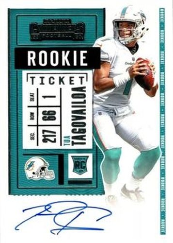 #103b Tua Tagovailoa - Miami Dolphins - 2020 Panini Contenders Football
