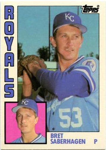#104T Bret Saberhagen - Kansas City Royals - 1984 Topps Traded Baseball