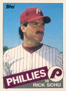 #104T Rick Schu - Philadelphia Phillies - 1985 Topps Traded Baseball