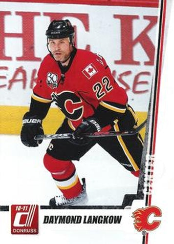 #104 Daymond Langkow - Calgary Flames - 2010-11 Donruss Hockey
