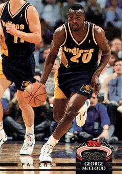 #104 George McCloud - Indiana Pacers - 1992-93 Stadium Club Basketball