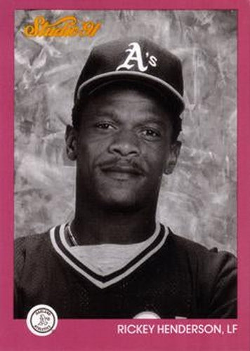#104 Rickey Henderson - Oakland Athletics - 1991 Studio Baseball