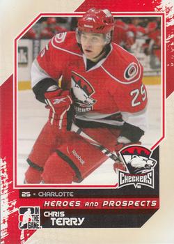 #104 Chris Terry - Charlotte Checkers - 2010-11 In The Game Heroes and Prospects Hockey