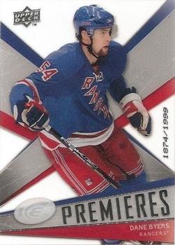 #104 Dane Byers - New York Rangers - 2008-09 Upper Deck Ice Hockey