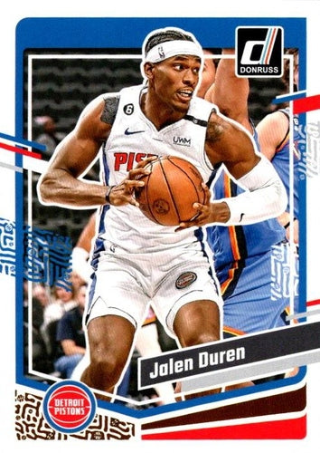 #104 Jalen Duren - Detroit Pistons - 2023-24 Donruss Basketball