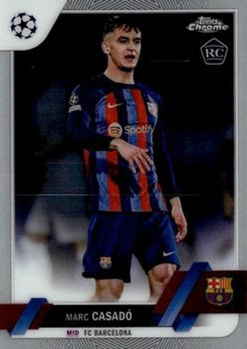 #104 Marc Casadó - FC Barcelona - 2022-23 Topps Chrome UEFA Club Competitions Soccer