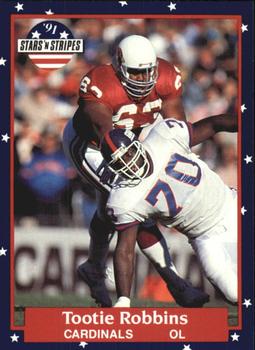 #104 Tootie Robbins - Phoenix Cardinals - 1991 Fleer Stars 'n Stripes Football