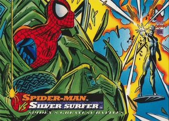 #104 Spider-Man vs. Silver Surfer - 1994 Fleer The Amazing Spider-Man