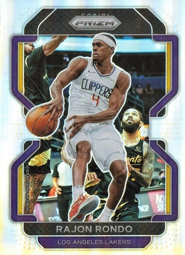 #104 Rajon Rondo - Los Angeles Lakers - 2021-22 Panini Prizm - Silver Basketball
