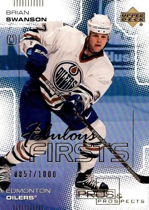 #104 Brian Swanson - Edmonton Oilers - 2000-01 Upper Deck Pros & Prospects Hockey