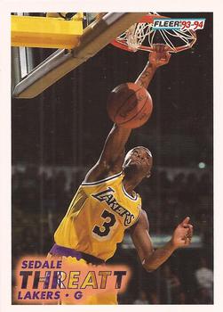 #104 Sedale Threatt - Los Angeles Lakers - 1993-94 Fleer Basketball
