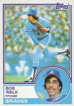#104 Bob Walk - Atlanta Braves - 1983 Topps Baseball