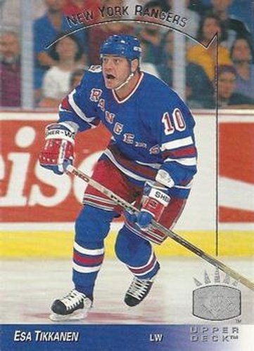 #104 Esa Tikkanen - New York Rangers - 1993-94 Upper Deck - SP Hockey