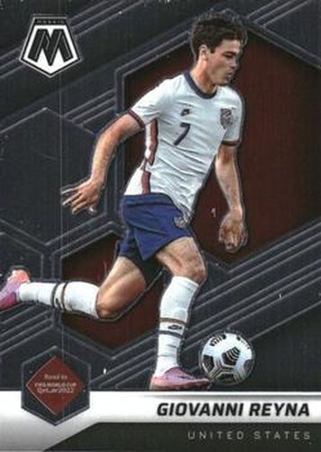 #104 Giovanni Reyna - USA - 2021-22 Panini Mosaic Road to FIFA World Cup Soccer