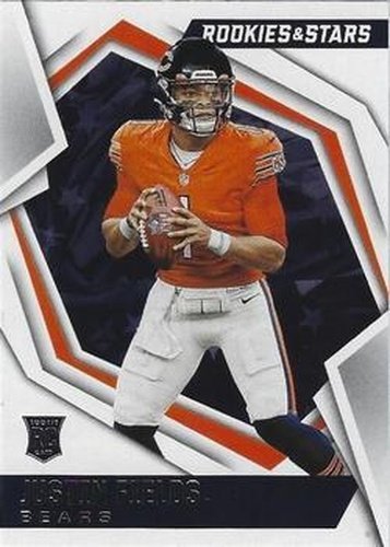 #104 Justin Fields - Chicago Bears - 2021 Panini Rookies & Stars Football