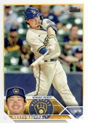#104 Keston Hiura - Milwaukee Brewers - 2023 Topps Baseball