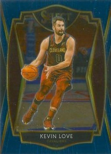 #104 Kevin Love - Cleveland Cavaliers - 2020-21 Panini Select - Blue Basketball