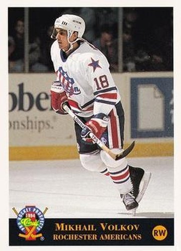 #104 Mikhail Volkov - Rochester Americans - 1994 Classic Pro Hockey Prospects Hockey