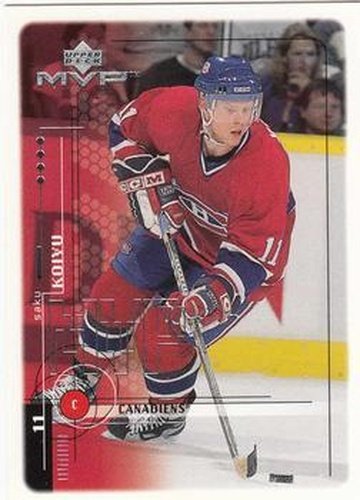 #104 Saku Koivu - Montreal Canadiens - 1998-99 Upper Deck MVP Hockey