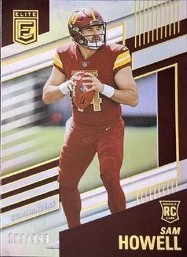 #104 Sam Howell - Washington Commanders - 2022 Donruss Elite Football