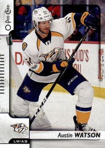 #104 Austin Watson - Nashville Predators - 2017-18 O-Pee-Chee Hockey