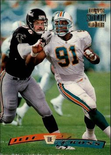 #104 Jeff Cross - Miami Dolphins - 1996 Stadium Club Football