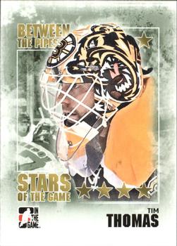 #104 Tim Thomas - Boston Bruins - 2009-10 In The Game Between The Pipes Hockey