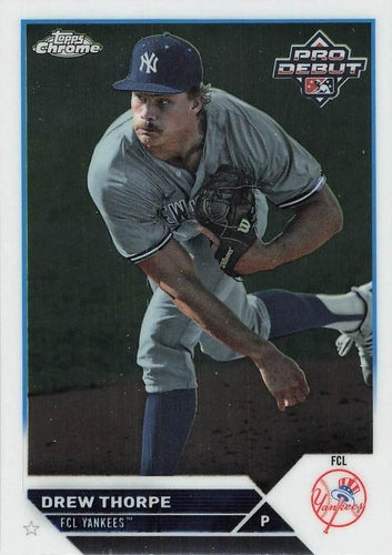 #PDC-104 Drew Thorpe - FCL Yankees - 2023 Topps Pro Debut - Chrome Baseball