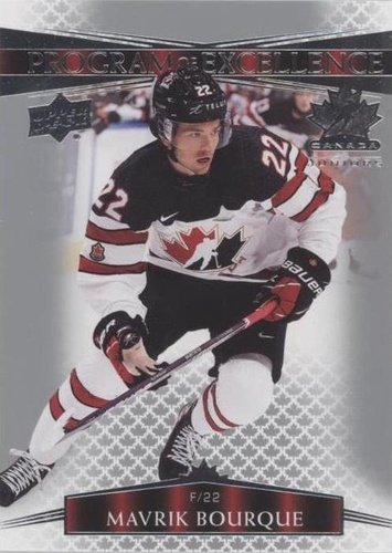 #104 Mavrik Bourque - Canada - 2022-23 Upper Deck Team Canada Juniors Hockey