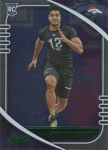 #104 Albert Okwuegbunam - Denver Broncos - 2020 Panini Absolute - Green Football