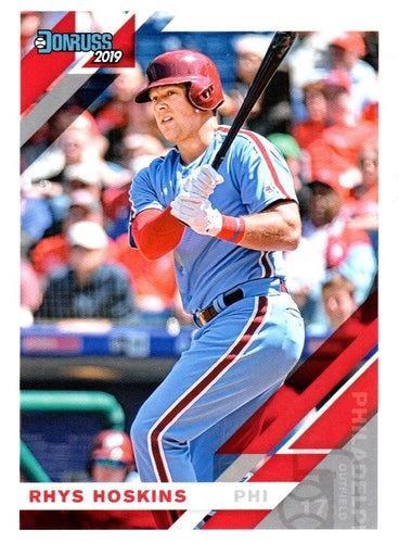 #104b Rhys Hoskins - Philadelphia Phillies - 2019 Donruss Baseball