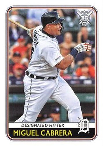 #105 Miguel Cabrera - Detroit Tigers - 2020 Topps Big League Baseball