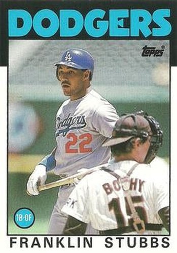 #105T Franklin Stubbs - Los Angeles Dodgers - 1986 Topps Traded Baseball