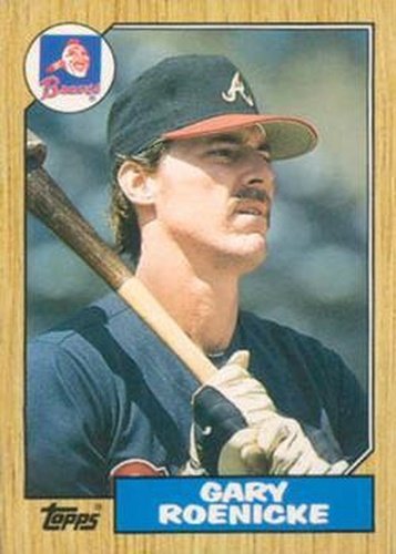 #105T Gary Roenicke - Atlanta Braves - 1987 Topps Traded Baseball